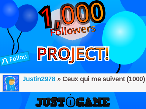 1,000 FOLLOWERS PROJECT!
