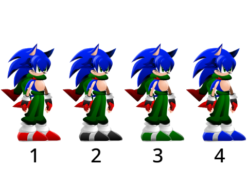 deciding on the shoe color