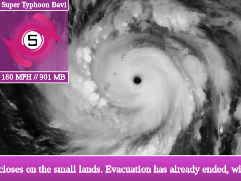 Super Typhoon Bavi Reaches 180 mph - Storm Tracking