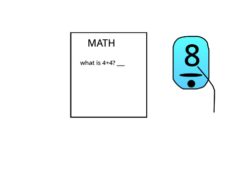 what is 4+4 (Test with the explode sprite)