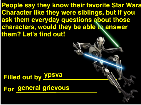 How much do you really know your favorite Star Wars Character? remix