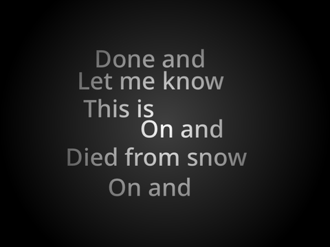 died from snow?