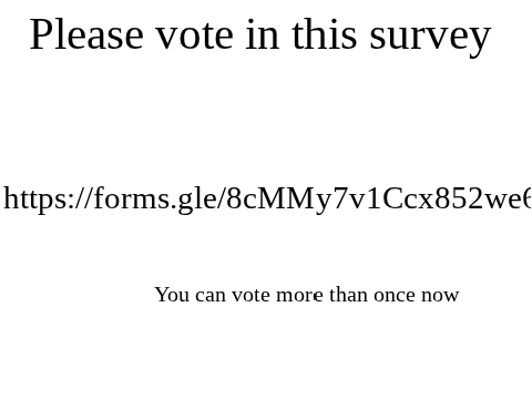 I made a survey