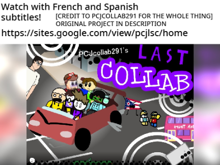 "PCJ's Last Collab" in Spanish, French and German!