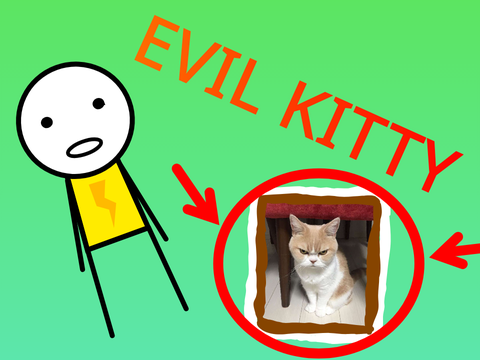 Evil Kitty... #animation #funny #evil #kitty #art #music #all