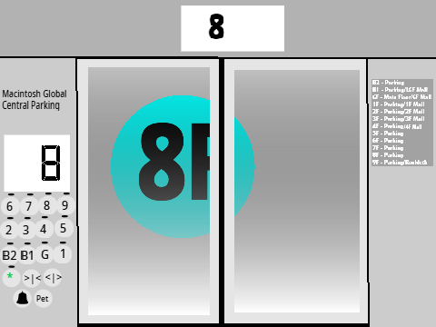 Macintosh Global Central Parking lift with LCD Indicator remix