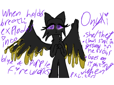 My tadc oc: Onyxi