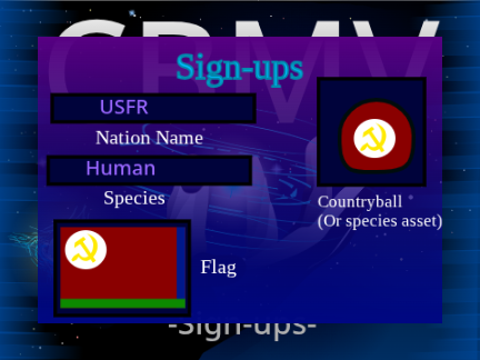 CBMV Signups 5.0. Expanded remix