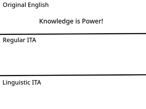 It's great to learn, 'cause...