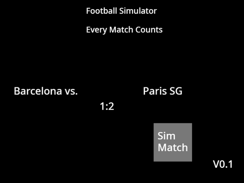 V0.1 Football Simulator