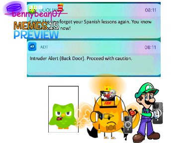 When FireyLater01 and LuigiGangGamer keeps ignoring Duolingo (Remastered) (BB07 Memes 15)