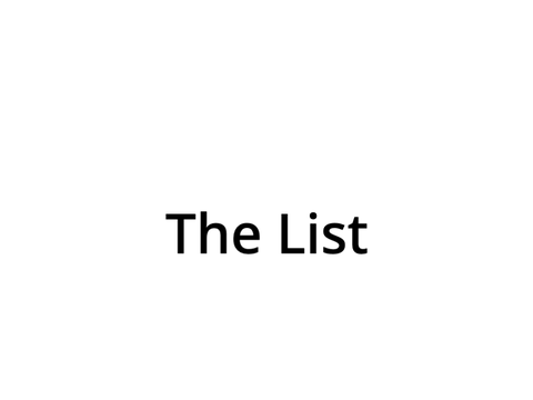 The List