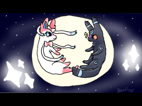 Shiny Umbreon x Sylveon
