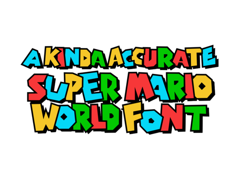 a Kinda Accurate Super Mario World Font (WIP)