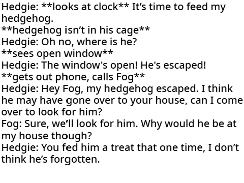 Script for Hedgie+Fog Collab