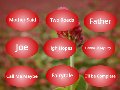 CloverNose themes - in timeline order