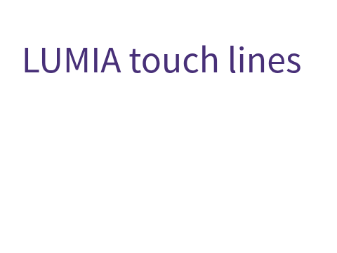 LUMIA touch lines