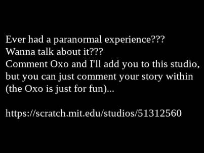 Ad for The Supernatural, Paranormal, and Otherworldly Oxo