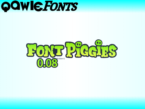 Font Piggies 0.08