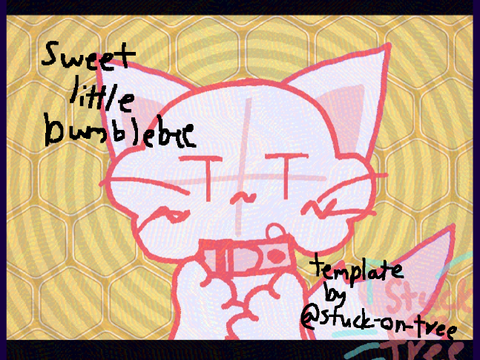 sweet little bumblebee - template