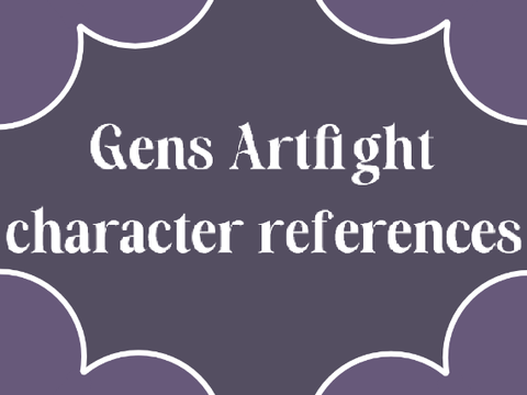 Gens art fight - character refs