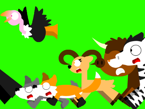 Leon and Tucaneon: The Animals Stampede Green Screen (V2) remix copy-3