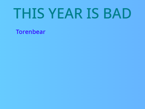 This year is the worst year