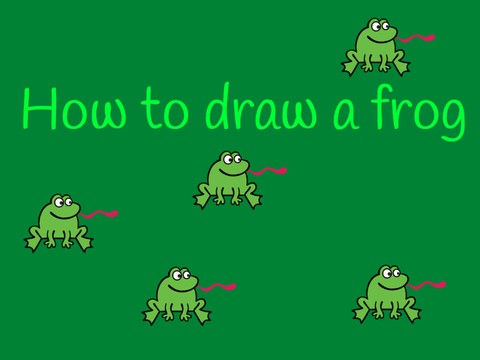 How to draw a frog