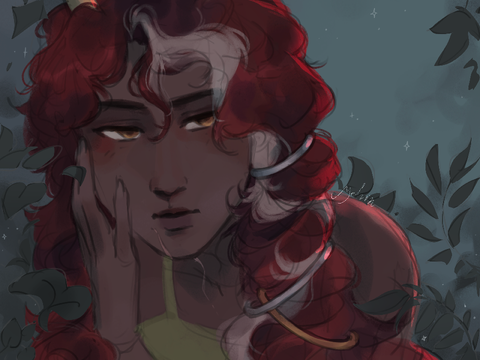 art trade w/ @Mother_Nature_Book!