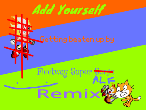 Add Yourself getting beaten up by Fleetway Super ALF