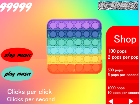 colorful pop it clicker