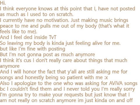 Im not gonna post as much anymore