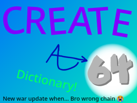 Create A Dictionary [ITS A ME MARIO ON THE PS4 WAHOOOOOOO]