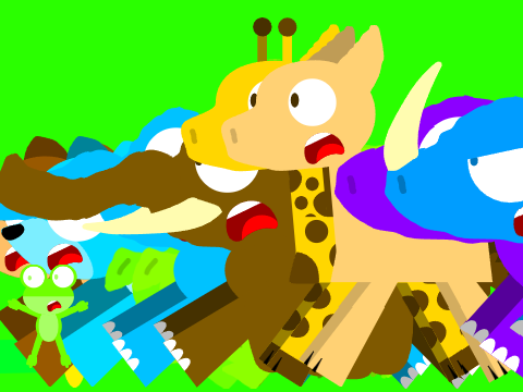 Leon and Tucaneon: The Animals Stampede Green Screen (V2) remix copy-3 copy-2