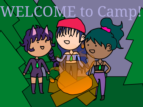 Girl's Camp with some OCs
