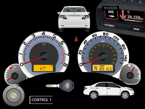 2009 Toyota Corolla S speedometer 