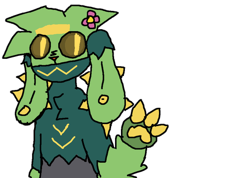 drawing of a pokemon species nehe