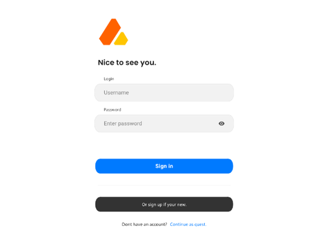 AmetrineOS | Sign In Page