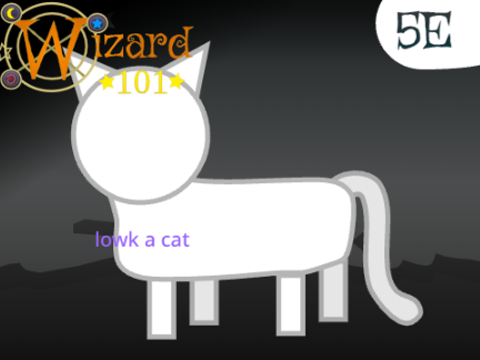 WIZARD101 5A ENTRY: lowk a cat
