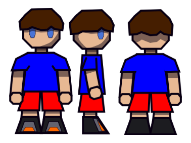 my character model at all angles