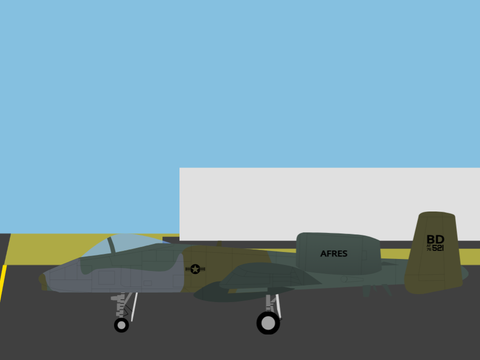 Our A-10 is here and now on display!