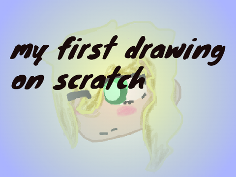 its my first scratch drawing yay 