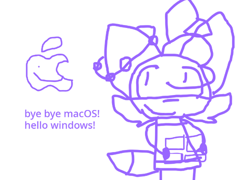 i have now upgraded my macbook to my windows laptop!
