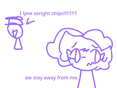 I HATE STR**GHT PEOPLE AND STR**GHT SHIPS!!!