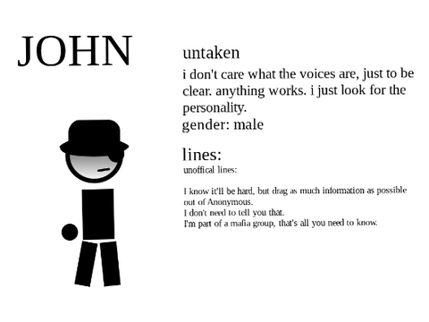 Legends Voice Actor Auditions!!! John
