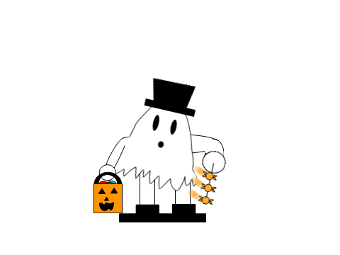 Animated Spinning Candy Ghost concept