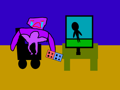 Sad Monster Playing - Animation