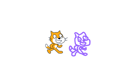 I drew scratch cat
