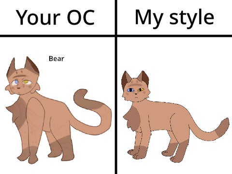 OC Redraw for misscuddlebox0 (Bear)