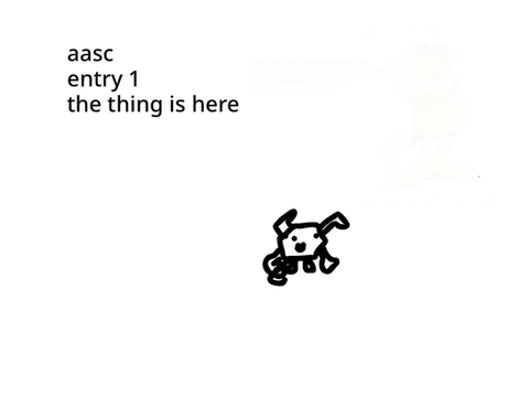 AASC 1entries: the thing is here